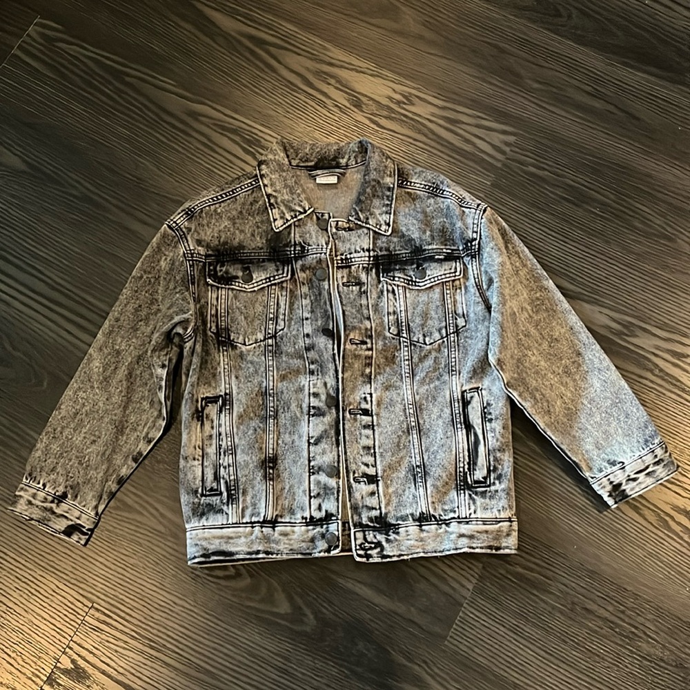 Boys ZARA Grey Wash Denim Jscket